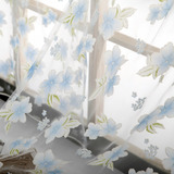 .. Tratamento De Janela De Tule K5 Flower Sheer Curtain
