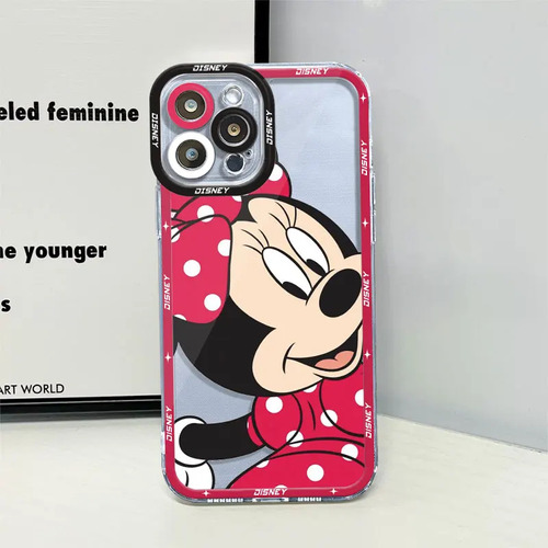 Funda Mickey 2 De Minnie Mouse Para iPhone 14 15 Pro X 11 7