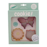 Set Jardin X 3 Cortantes Galletitas Reposteria - Doña Clara