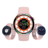 Relógio Smartwatch W28 Pro Redondo Feminino Digital Series 8