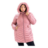 Campera Larga De Mujer Con Abrigo Impermeable Talles Grandes