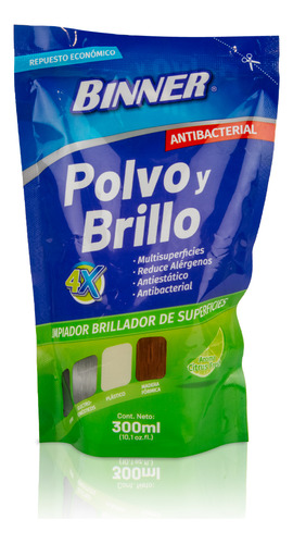 Removedor Polvo Y Brillo Binner Doypack Citrus 300ml