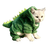 Roupa Fantasia Pet Cachorro Gato Dinosauro Frio Capuz Fofo