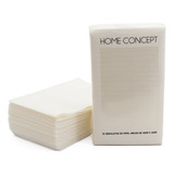 Pack X25 Servilletas Home Concept Símil Tela White Color Blanco