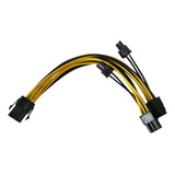 Cable Adaptador Splitter Pcie 6 A 2x 8 Pin (6+2) Rig Minería