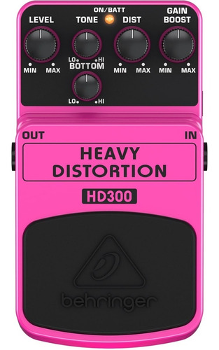 Pedal De Guitarra Distorção Heavy Distortion Behringer Hd300