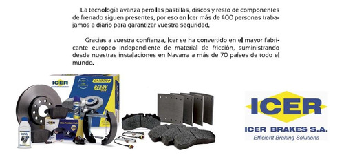 Pastillas Freno Para Ford Five Hundred 05/ Trasera Marca Ice Foto 6