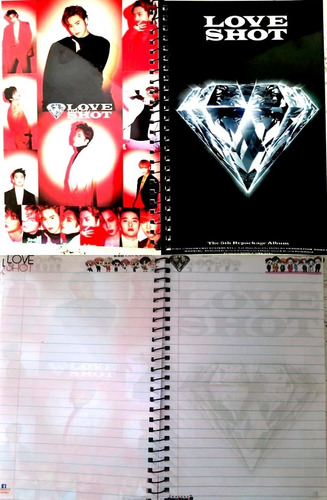 Libreta Exo Love Shot Kpop Coreano Cuaderno  Animarte Juarez