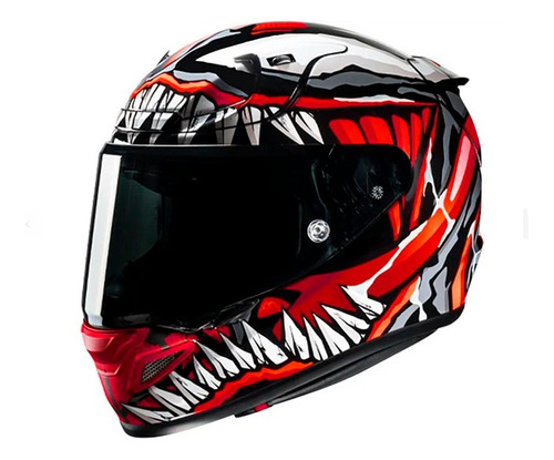 Casco Hjc Rpha 12 Maximized Venom Gris/ Rojo Original 