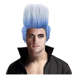 Pelucas Para Hombres Azul Degradado Anime Cosplay Halloween