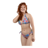 Bikini Mujer Juvenil Estilo Tropical; Comodidad Y Estilo.