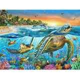 5d Diamond Painting Sea Turtles Full Drill By Number Ki...
