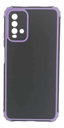 Estuche Mate Rígido Antigolpes Para Redmi Note 9t Morado