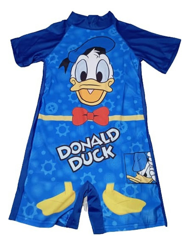 Traje De Baño Enterizo, Para Niños,con Diseños De Personajes