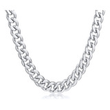 Collar De Cadena Gruesa De Acero De Titanio 316l Para Mujer,