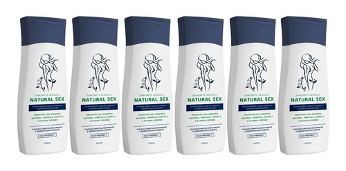 Kit 6 Sabonete Íntimo Pelvico Líquido Natural Sex Hidratante