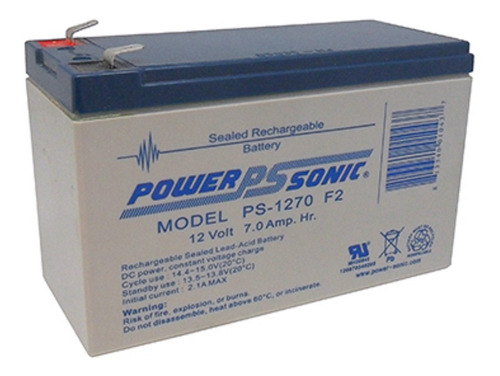 Ps1270 Recargable 12v/7ah Powersonic / Incluye Envio