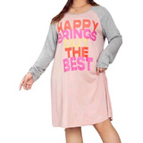 Bata Camision Pijama Mujer Happy Brings Tallas Plus