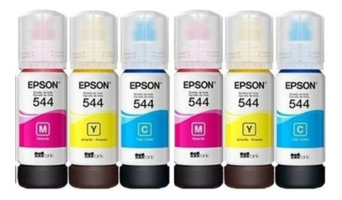 Tintas Epson 544 X 6 Unidades: Colores