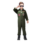 Disfraces De Piloto De Avión - Disfraz Top Gun - Disfraz De Militar - Disfraces De Pilotos De Combate - Disfraz De Halloween Traje De Top Gun Uniforme