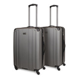 Pack 2 Maletas Porter Medianas 18kg M+m Gris Kenneth Cole