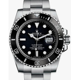 Reloj Compatible Con Rlx-submariner Negro- Calendario