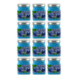 12 Exfoliantes Faciales Y Corporales De Mora Azul, 350 Ml.