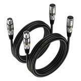 Cables Ebxya Xlr De 10 Pies, Paquete De 2, Micrófono Balance