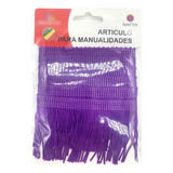 Tela, Fleco Para Manualidades De Color Morado