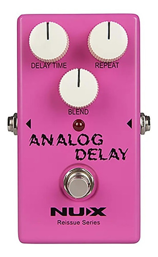 Pedal Nux Analog Delay Reissue Series Para Guitarra O Bajo.