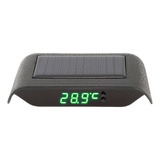 Reloj Digital De Coche Con Energía Solar, Portátil, Led, Lum