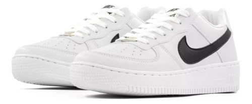 Tenis Af1 Blanco Y Negro # 22