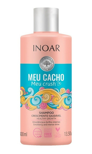 Shampoo Meu Cacho Inoar 400ml Vegano Rizos Rulos