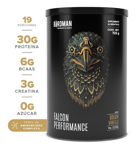 Birdman Falcon Performance Proteina Vegetal Premium 722 Gr