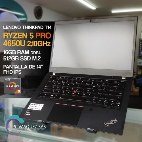 Portátil Lenovo Thinkpad T14 Ryzen 5 Pro