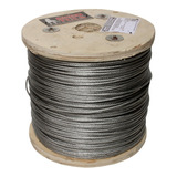 Cable De Acero Galvanizado 7x7 Medida 1/16  Largo 100m