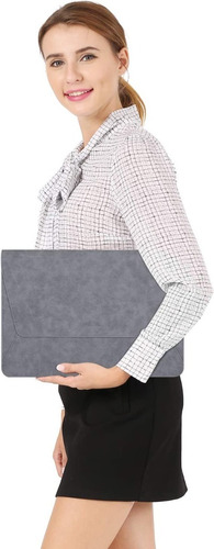 Funda Para Laptop Macbook Air 13 Cuero De Solapa Marrón 