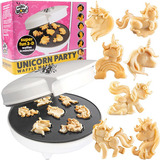 Waffle Wow® Mini Waflera 7 Unicornios Diferentes Antiadheren