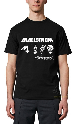 Camiseta Adulto Jogo Eletronico Rpg Cyberpunk 2077 Maelstrom