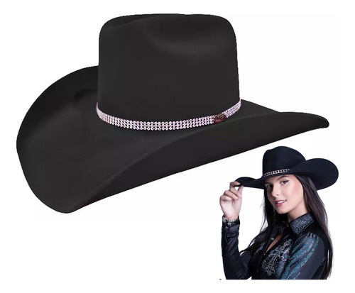 Chapéu Boiadeira Ana Castela Inspirado Fedora Hat Sertanejo