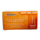 Caja Tips Stiletto Xl Cristal Kalanzi 600 Pzs