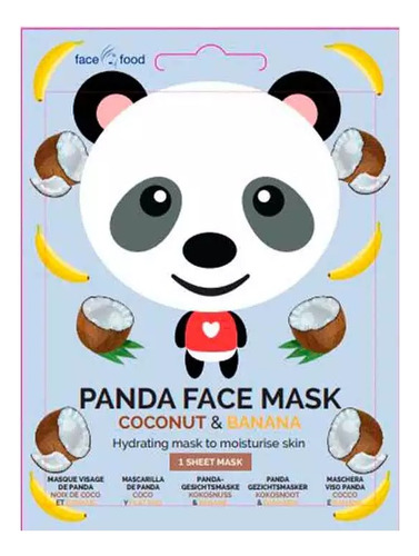 Face Food Sheet Mask Panda Coconut & Banana