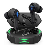 Audífonos Bluetooth Inalámbricos In-ear Gamer Con Luz Verde