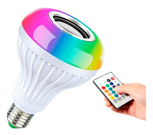 Ampolleta Multicolor Bluetooth Musical Y Con Control Fiesta 