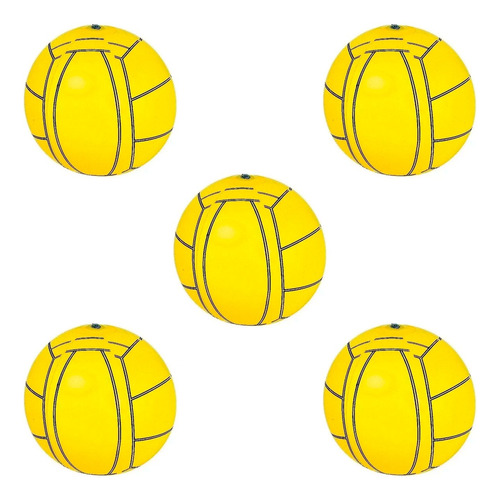 Pack X5 Pelota Playera Deporte Inflable Playa Pileta 66018