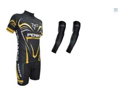 Conjunto Penks. Camisa + Bermuda Speed Biking + Manguito