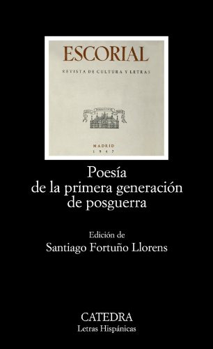 Libro Poesía De La Primera Generación De Posguerra De Santia