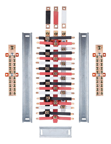 Kit Barramento Isolado Trifásico 150a P/34 Circuitos