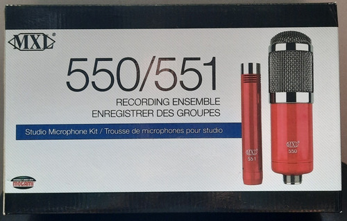 Microfone Condensador Kit Mxl 550/551 Completo Zerado Lindo!