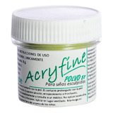 Acryfine Polimero Construcción Uñas Esculpidas Verde 8gr